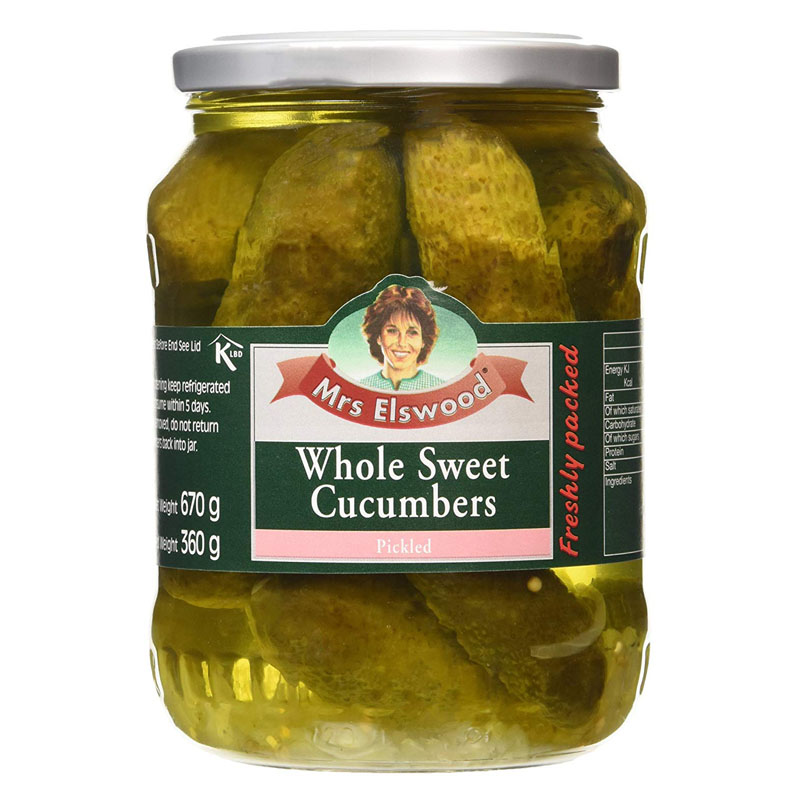 Mrs Elswood Whole Sweet Pickled Cucumbers (670g - View #11