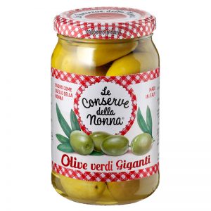 Le Conserve della Nonna Giant Green Olives in Brine 290g