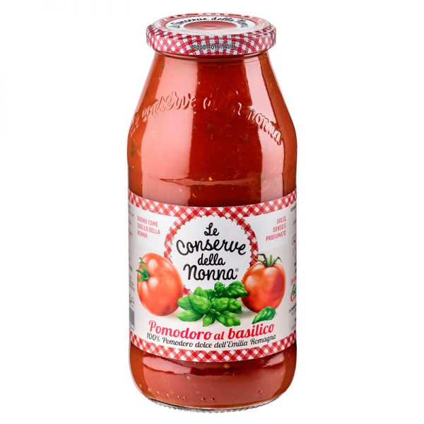 Le Conserve della Nonna Tomato Paste with Basil 500g