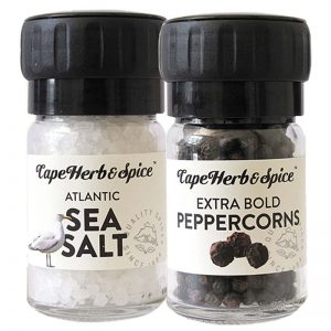 Cape Herb & Spice Minitwinset Atlantic Sea Salt & Extra Bold Peppercorns 110g