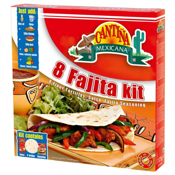 Kit Fajitas (8 un) Cantina Mexicana 475g