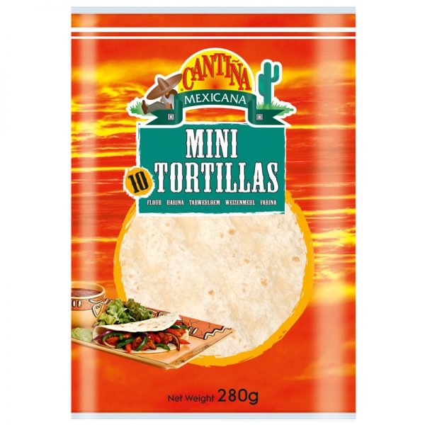 Tortilhas de Trigo Mini (10un) Cantina Mexicana 280g