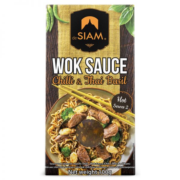 deSIAM Wok Sauce Chilli & Thai Basil 100g