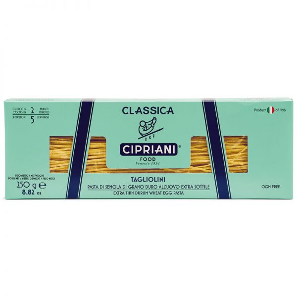 Cipriani Tagliolini - Extra Thin Durum Wheat Egg Pasta 250g