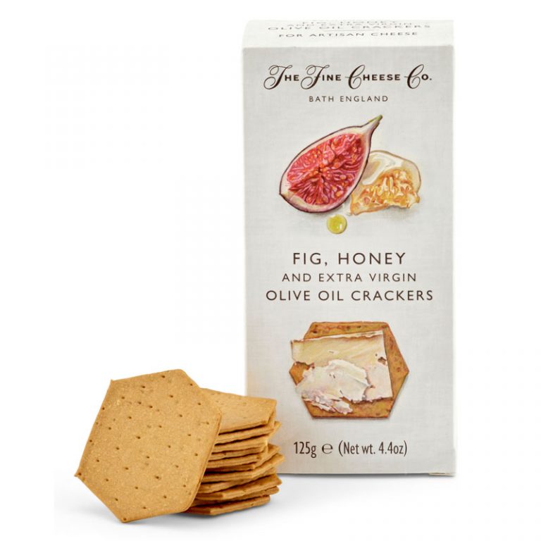 The Fine Cheese Co. Fig, Honey and Extra Virgin Olive Oil Crackers 125g
