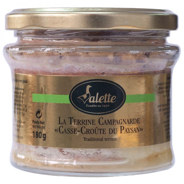 Valette Pork Terrine "Casse-croûte Paysan" 180g