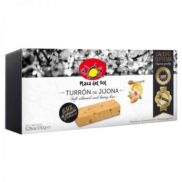 Plaza del Sol Soft almond and honey bar 150g