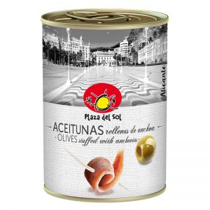 Plaza del Sol Olives stuffed with Anchovies 280g