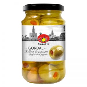 Plaza del Sol Stuffed Gordal Olives with Red Pepper 350g
