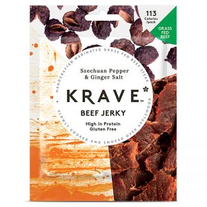 Krave Beef Jerky - Szechuan Pepper and Ginger Salt 35g