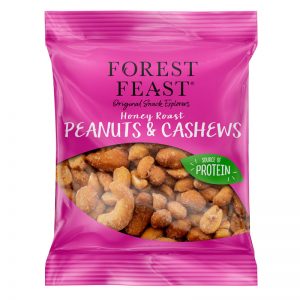 Cajus e Amendoins Torrados com Mel Forest Feast 55g