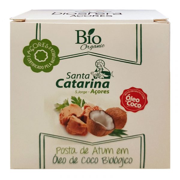 Posta de Atum em Óleo de Coco Biológico Santa Catarina  250g