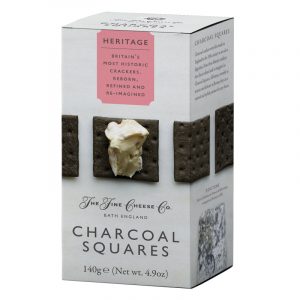 Crackers Charcoal Squares Heritage The Fine Cheese Co. 140g