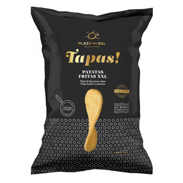 Plaza del Sol Thick & Big Tapas Potato Chips 140g