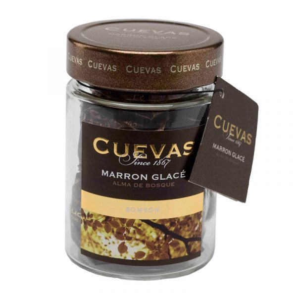 Marron Glacé com Chocolate Preto em Frasco CUEVAS 160g