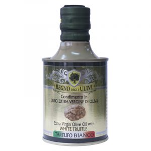 Regno degli Ulivi Extra Virgin Olive Oil with White Truffle Tin 250ml