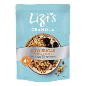 Lizis Granola Low Sugar Maple and Pecan 500g