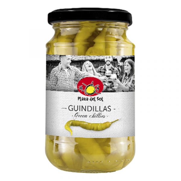 Plaza del Sol Green Guindilhas Chillies in Vinegar 300g