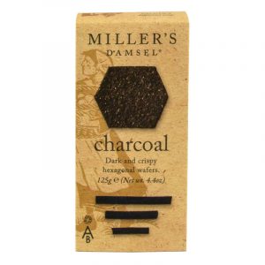 Crackers com carvão Vegetal Millers Damsel Artisan Biscuits 125g