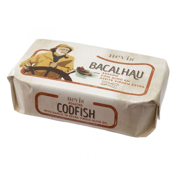 Bacalhau Assado com Alho em Azeite Virgem Extra Nevis 120g