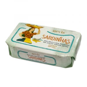 Sardinhas Sem Pele e Sem Espinhas em Azeite Virgem Extra Nevis 120g