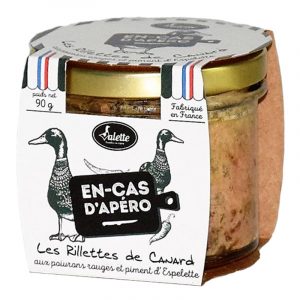 Rillettes de Pato com Pimento Vermelho e Pimenta de Espelette Valette 90g