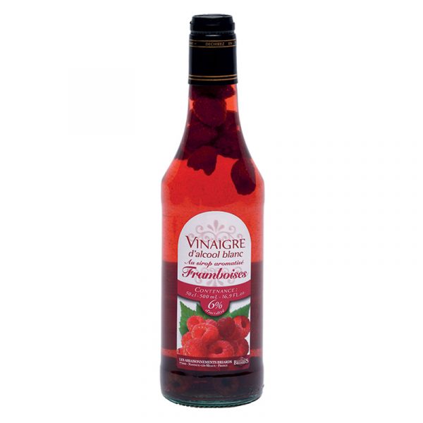 Les Assaisonnements Briards White alcohol vinegar with raspberry 500ml