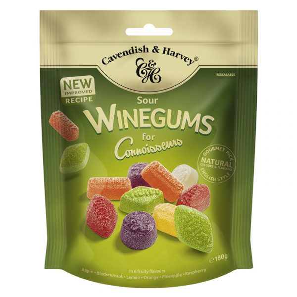 Cavendish & Harvey Sour Winegums "for Connoisseurs" 180g