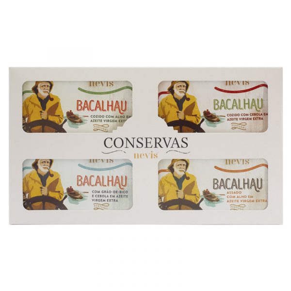 Conjunto Nº12 Conservas Bacalhau Nevis 4x120g