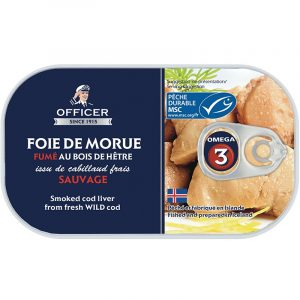 Fígado de Bacalhau Fumado no seu Óleo Officer 120g