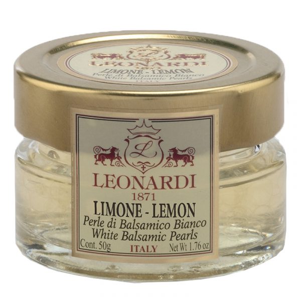 Leonardi White Balsamic Lemon Condiment Pearls 50g