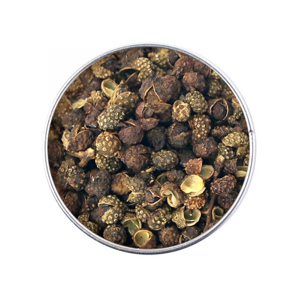 are a traditional ingredient in Chinese Szechuan cuisine. They provide a strong citrus-like flavour with notes of juniper berry. Green Szechuan Peppercorns have a unique property that causes the mouth to tingle while consuming them. Green Sichuan pepper has a more robust and earthy flavour than its better-known red cousin. Whenever possible Sichuan pepper should be milled at the time of use. 30g