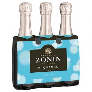 Zonin Prosecco DOC Mini-Pack Sparkling Wine 200ml