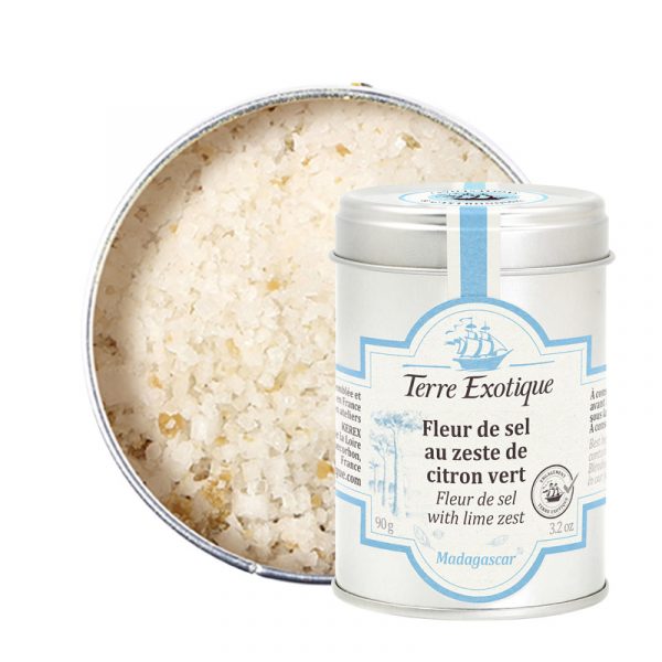 Terre Exotique Fleur de Sel with Lime Zest 90g