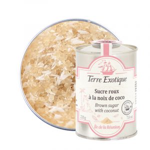 Terre Exotique Brown Cane Sugar with Coconut from Reunion Island 220g