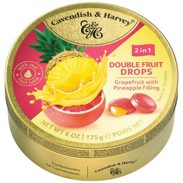 Rebuçados de Toranja com Recheio de Ananás Cavendish & Harvey 175g