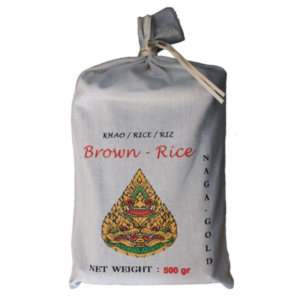 Arroz Castanho "Man Pou"  Naga-Gold 500g