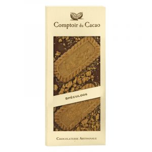 Tablete de Chocolate Leite com Speculoos Comptoir du Cacao 90g