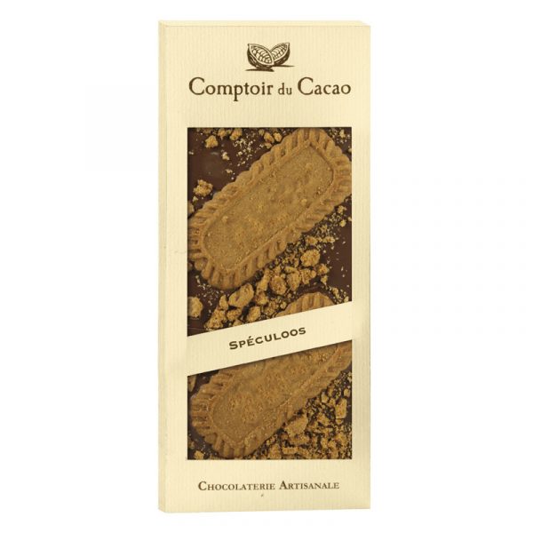 Comptoir du Cacao Milk Chocolate Tablet with Speculoos 90g