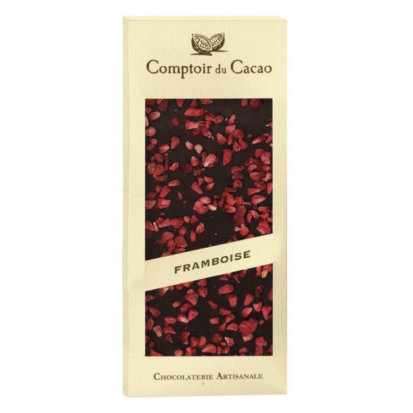 Tablete de Chocolate Preto com Framboesa Comptoir du Cacao 90g