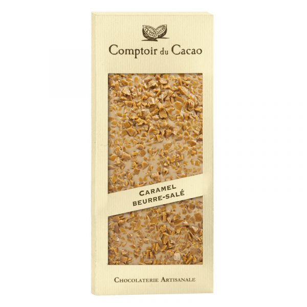 Comptoir du Cacao Blond Chocolate Tablet with Salted Butter Caramel 90g