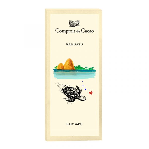 Comptoir du Cacao Vanuatu  44% Milk Chocolate Tablet 80g