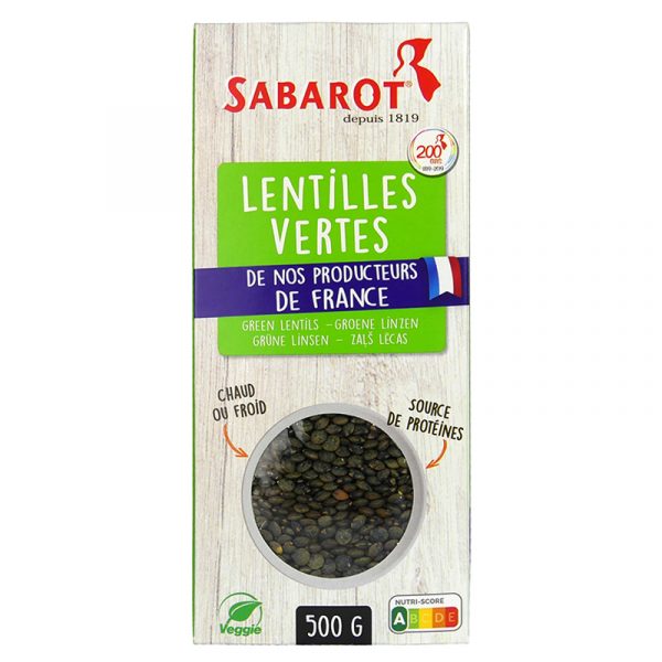 Lentilhas Verdes Sabarot 500g