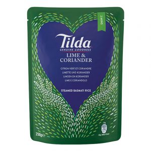 Arroz Vaporizado Basmati Lima e Coentros Tilda 250g