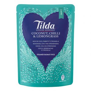 Tilda Steamed Basmati Rice Coconut Chilli & Lemongrass 250g