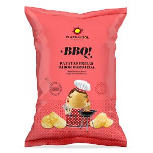 Plaza del Sol Potato Chips with Barbecue Flavor 115g