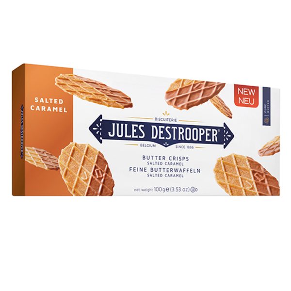 Jules Destrooper Butter Crisps with Salted Caramel 100g