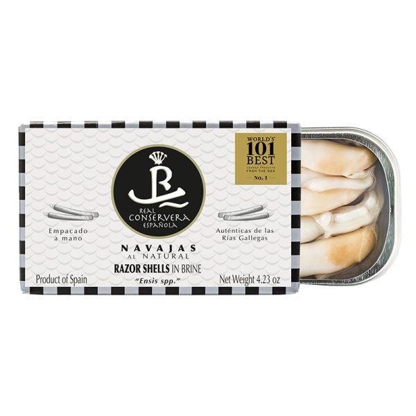 Real Conservera Española Razor-clams in Brine from Galician Estuaries 7-10 Pieces 120g