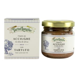Tartuflanghe Anchovy Fillets in Olive Oil with Truffle 90g