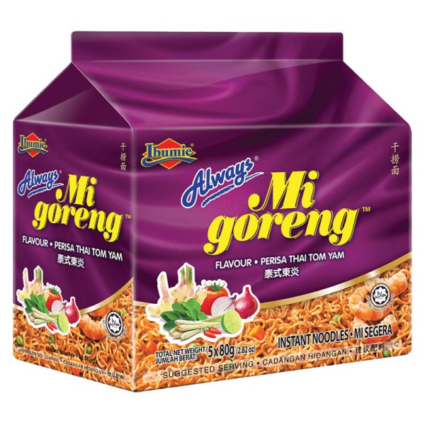 Ibumie Mi Goreng Thai Tom Yam Noodles 80g